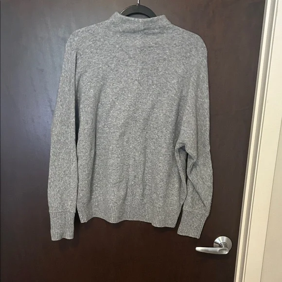 LOFT Gray mockneck Sweater - Picture 3 of 3